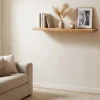 Massives Wandregal PURE 60cm Mango natur cream finish Mangoholz Steckregal