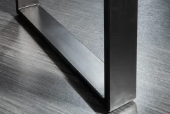 Massivholz Esstisch MAMMUT 140cm Wild-Akazie Baumkante Industrial Design 2,6cm Tischplatte