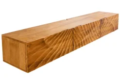 Massivholz TV-Bank SCORPION 160cm braun Mango Lowboard Hängeschrank