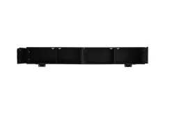 Massivholz TV-Lowboard MOUNTAIN SOUL 200cm Akazie grün bronze hängend Naturstein schwarz