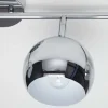 Moderne Deckenleuchte BUBBLE 105cm silber Chrom Pendelleuchte