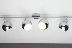 Moderne Deckenleuchte BUBBLE 105cm silber Chrom Pendelleuchte
