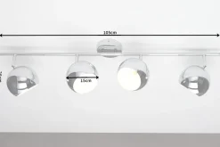 Moderne Deckenleuchte BUBBLE 105cm silber Chrom Pendelleuchte