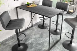 Moderner Bartisch SLIM LINE 120cm graphit Metall Tresen Stehtisch