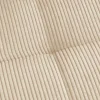 Moderner Design Stuhl TRES CHIC beige Cord schwarze Metallbeine Esszimmer