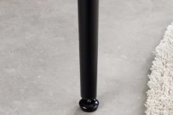 Moderner Esstisch MILANO 120cm anthrazit Keramik schwarze Metallbeine
