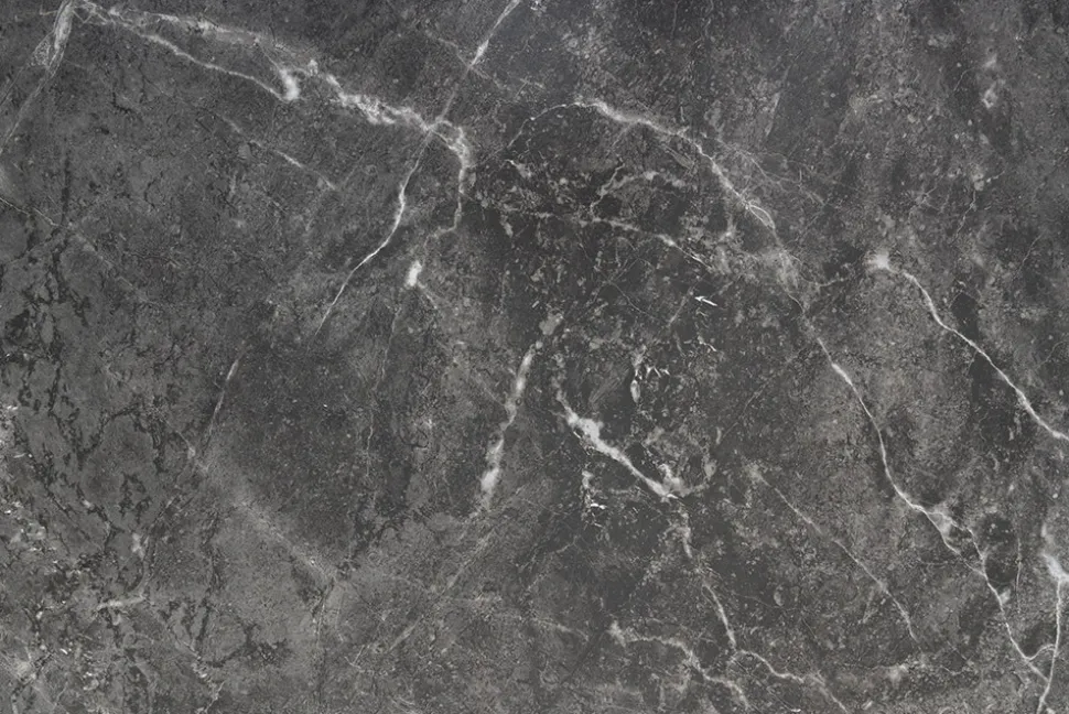 Moderner Esstisch MILANO 160cm anthrazit Keramik schwarze Metallbeine