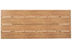 Moderner Gartentisch DESIGNO 200cm natur greige Aluminium wetterfest X-Gestell