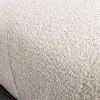 Moderner Hocker ROYAL 120cm champagner beige Bouclé Federkern Sitzhocker