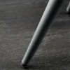 Moderner Hocker SCANDINAVIA champagner Chenille Cremona Metallbeine Fußhocker