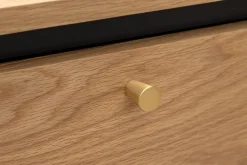 Moderner Nachttisch ATELIER 55cm Eiche Beistelltisch mit Schubladen