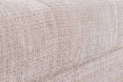 Modernes Ecksofa KENT 220cm champagner beige Chenille Cremona Federkern Wohnlandschaft mit Hocker