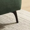 Modernes Ecksofa MARRAKESCH 265cm grün Samt 3-Sitzer inkl. Kissen Ottomane rechts