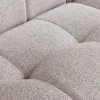 Modernes Ecksofa ZERO GRAVITY 240cm graphit beige Strukturstoff 3-Sitzer Couch