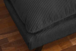 Modernes Schlafsofa COCOONING 190cm grau Cord 3-Sitzer Couch