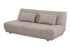 Modernes Schlafsofa ELYPSE 200cm greige Chenille 3-Sitzer Couch inkl. Kissen