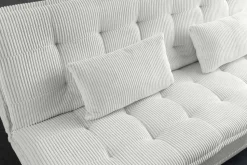 Modernes Schlafsofa JAZZ 190cm beige Cord 3-Sitzer Couch