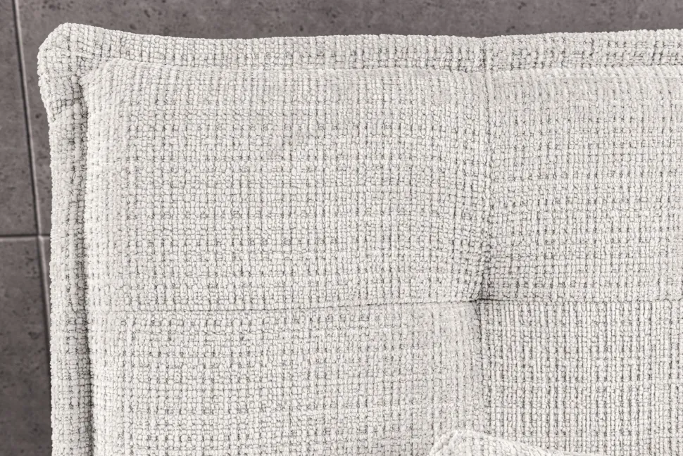 Modernes Schlafsofa JAZZ 190cm champagner beige Chenille 3-Sitzer Couch