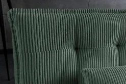 Modernes Schlafsofa JAZZ 190cm grün Cord 3-Sitzer Couch