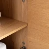 Modernes Sideboard OAK GRAIN 160cm natur Eichenholz vier Fächer mit drei Schubladen