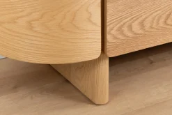 Modernes Sideboard OAK GRAIN 160cm natur Eichenholz vier Fächer mit drei Schubladen