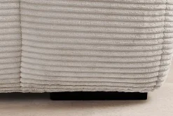 Modernes Sofa ZERO GRAVITY 240cm beige Cord 3-Sitzer Couch