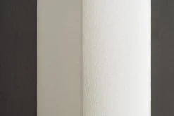 Moderne Stehlampe AGAPUNE 120cm weiß hellbraun Bambusfuß Stoffschirm