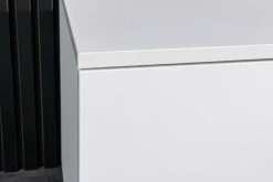 Modernes TV-Board LOFT 160cm weiß natur drei Fächer mit Schublade