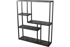 Modernes Wandregal SLIM LINE 90cm graphit Metall hängend