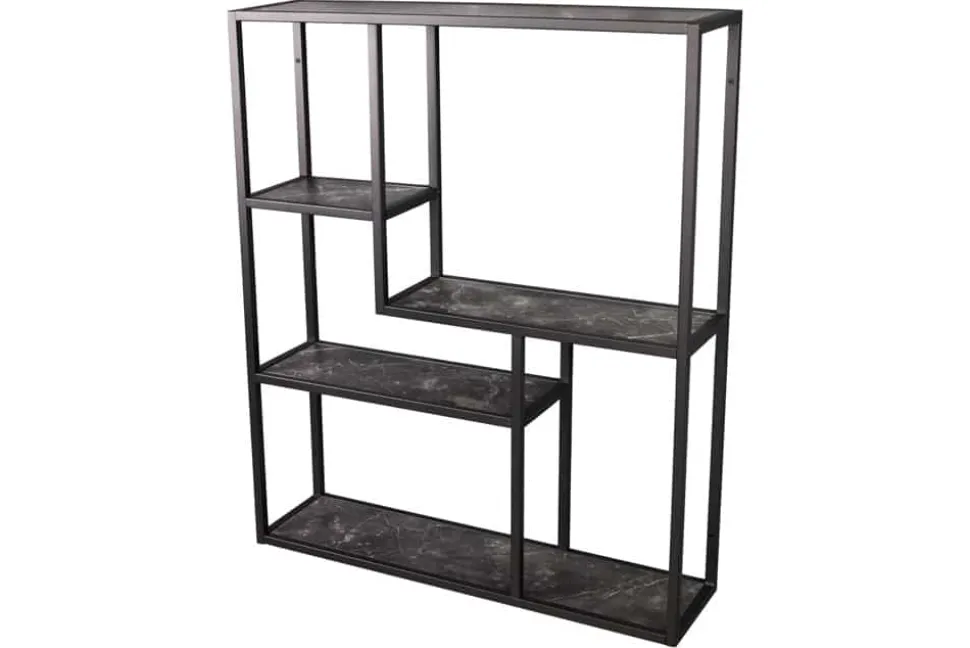 Modernes Wandregal SLIM LINE 90cm graphit Metall hängend