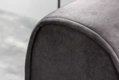 Modernes XXL Ecksofa CLAN 320cm anthrazit Samt Bigsofa inkl. Kissen