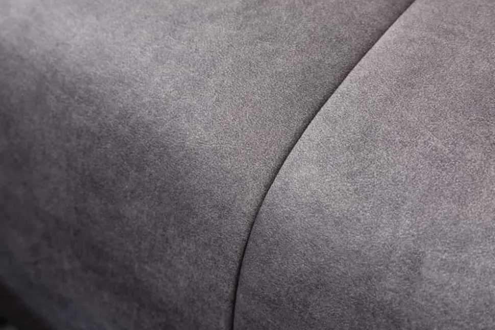 Modernes XXL Ecksofa CLAN 320cm anthrazit Samt Bigsofa inkl. Kissen