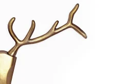 Moderne Wanddekoration VEADO 100cm gold Hirschgeweih