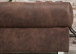 Moderne XXL Wohnlandschaft KENT 305cm antik braun Federkern Bigsofa inkl. Hocker