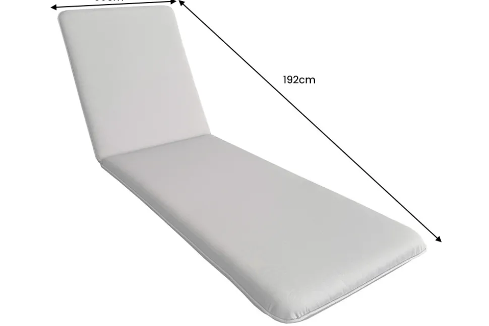Outdoor Auflage COMFORT LINE 60x192cm beige Polsterkissen für Sonnenliege
