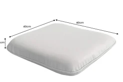 Outdoor Auflage COMFORT LINE 40x40cm beige Sitzkissen für Gartenstuhl