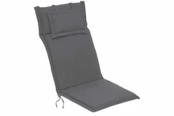Outdoor Kissen ROG 46x119cm anthrazit Sitzkissen Polster-Auflage für Hochlehner