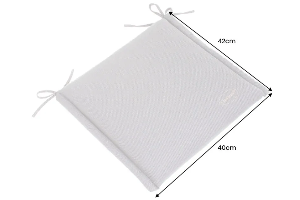 Outdoor Kissen ROG 40x42cm beige Sitzkissen Polster-Auflage für Gartenstuhl