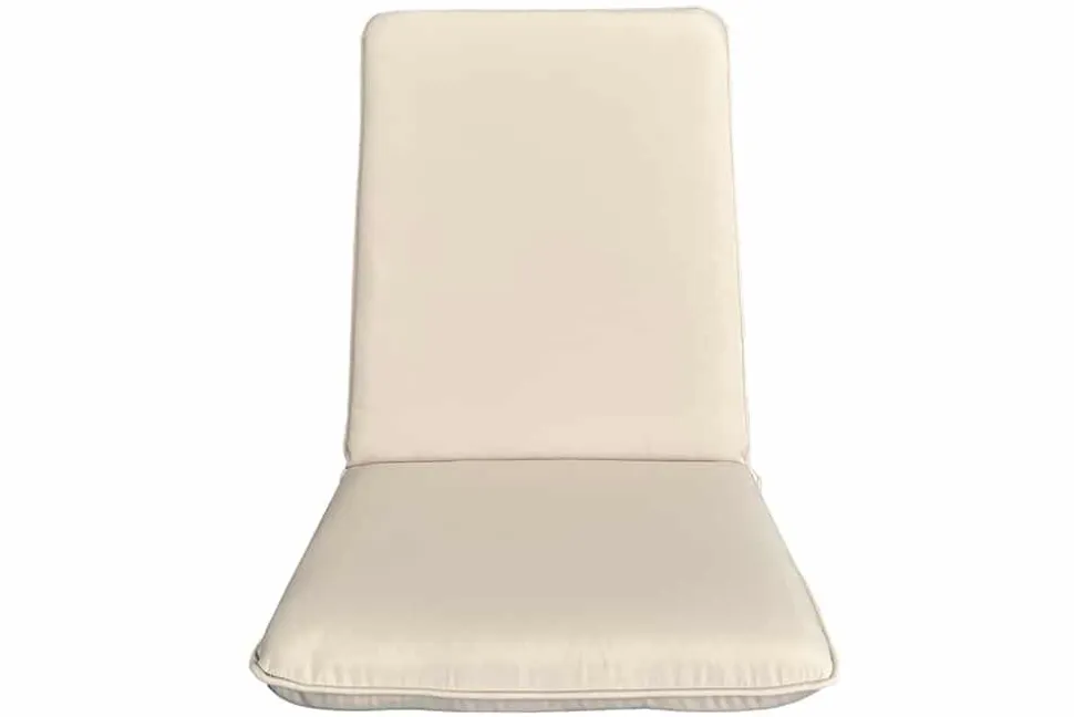 Outdoor Sitzkissen COMFORT LINE 50x100cm beige für Niedriglehner-Stuhl Polsterauflage