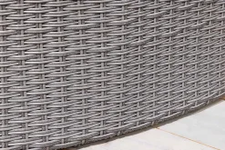 Outdoor Sonneninsel PLAYA LIVING 165cm grau Polyrattan Aluminium inkl. Kissen wetterfest