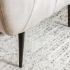 Retro Sessel NOBLESSE 105cm champagner beige Samt mit Ziersteppung