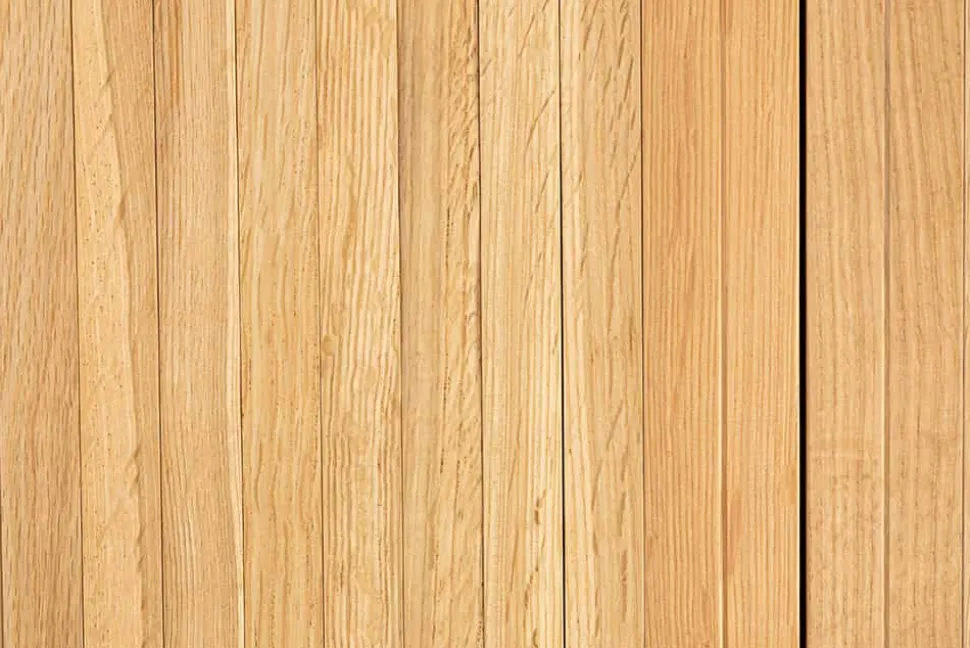 Retro Sideboard VALHALLA WOOD 160cm natur Eichenholz Schiebetüren