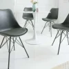Retro Stuhl SCANDINAVIA MEISTERSTÜCK grau