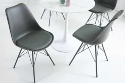 Retro Stuhl SCANDINAVIA MEISTERSTÜCK grau