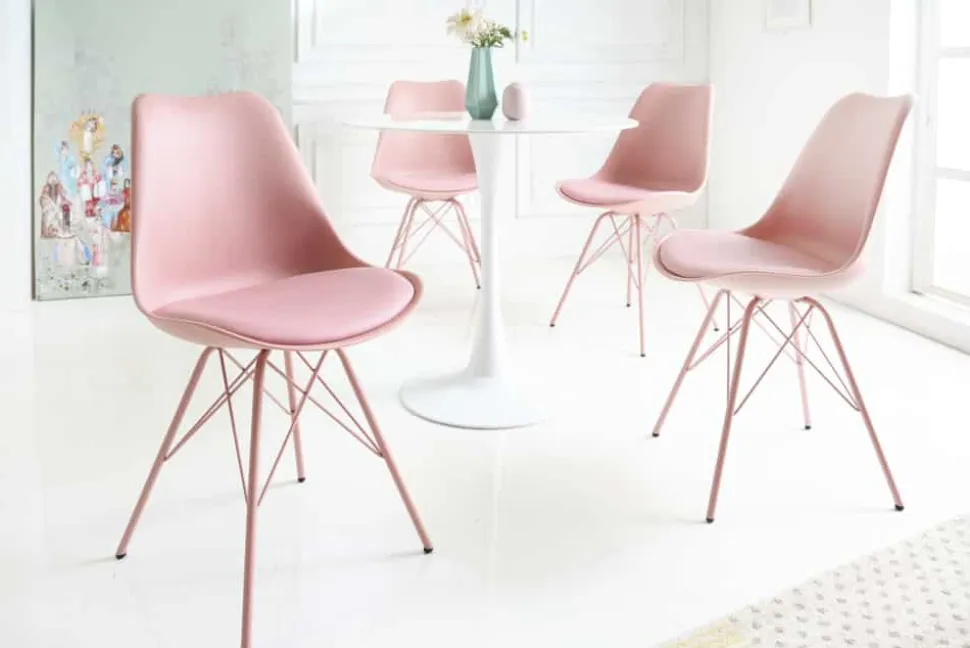 Retro Stuhl SCANDINAVIA MEISTERSTÜCK rosa