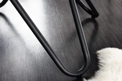 Runder Esstisch ELLIPSE 120cm Marmor weiß Keramik made in Italy Hairpin Legs