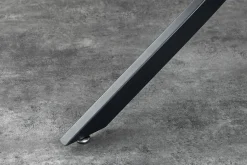 Runder Esstisch HELIX 120cm grau Beton-Design schwarze Metallbeine Sterngestell