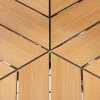 Runder In- und Outdoor Gartentisch DESIGNO 120cm natur Holz-Design anthrazit Metall