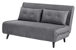 Schlafsessel SMART MULTIFUNCTION 140cm grau Vogue Seiden Samtstoff
