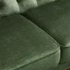 Schlafsofa MAISON BELLE AFFAIRE 220cm moosgrün Vogue Seiden Samtstoff 3-Sitzer
